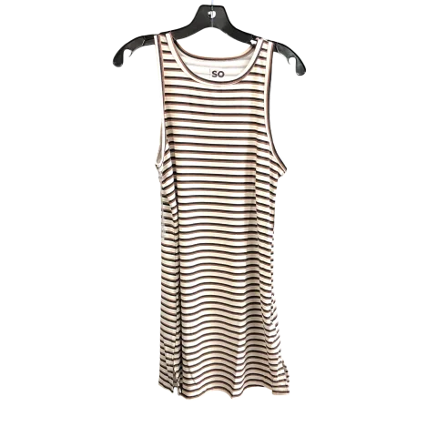 Dress Casual Short By So In Striped Pattern, Size: M Soft Mini Skirt