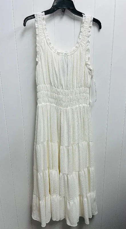 Dress Casual Maxi By Antonio Melani In White, Size: Xl Boho Chic Maxi