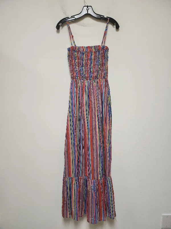 Dress Casual Maxi By Charlie Holiday In Striped Pattern, Size: S Layered Maxi Skirt