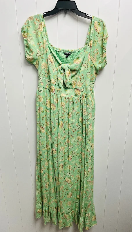 Dress Casual Maxi By Torrid In Green & Orange, Size: L Vintage Maxi Skirt