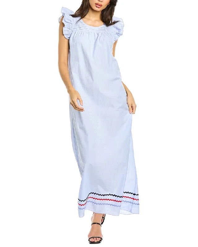 Sail to Sable Midi Dress Front Button Midi