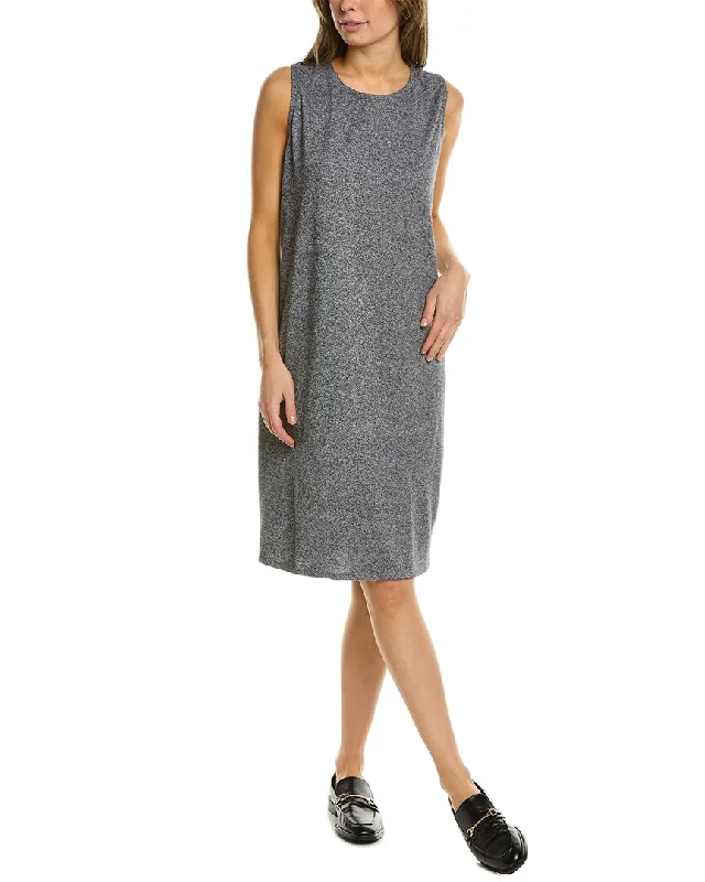 EILEEN FISHER Melange Crewneck Tank Dress Tank Dress Comfort